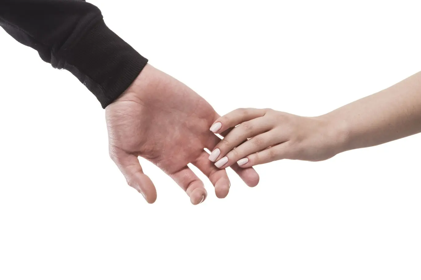 Tay hai người cầm nhau