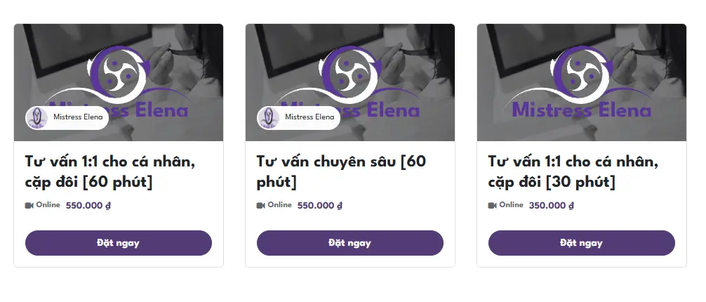 Dịch vụ tư vấn mistress elena