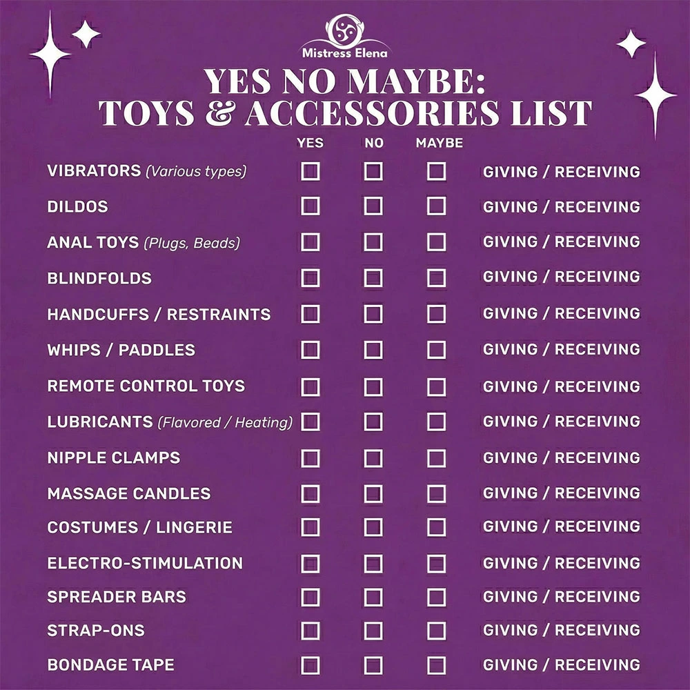 yes no maybe list toy
